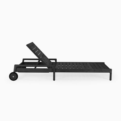 10243 Teak black Jack outdoor adjustable lounger 3