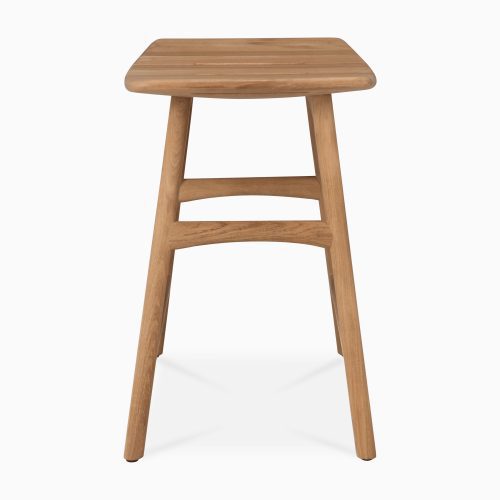 10288 Osso outdoor stool frame teak side cut HQ