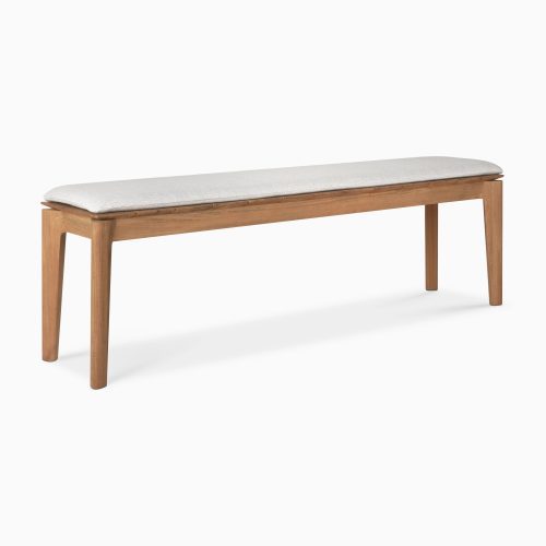 10386 Bokoutdoorbench162 teak OffWhitefabric front2 cut HQ