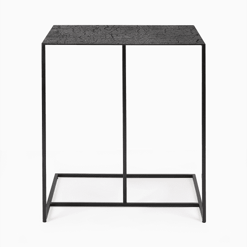 25914 Triptic side table lava black profile cut web