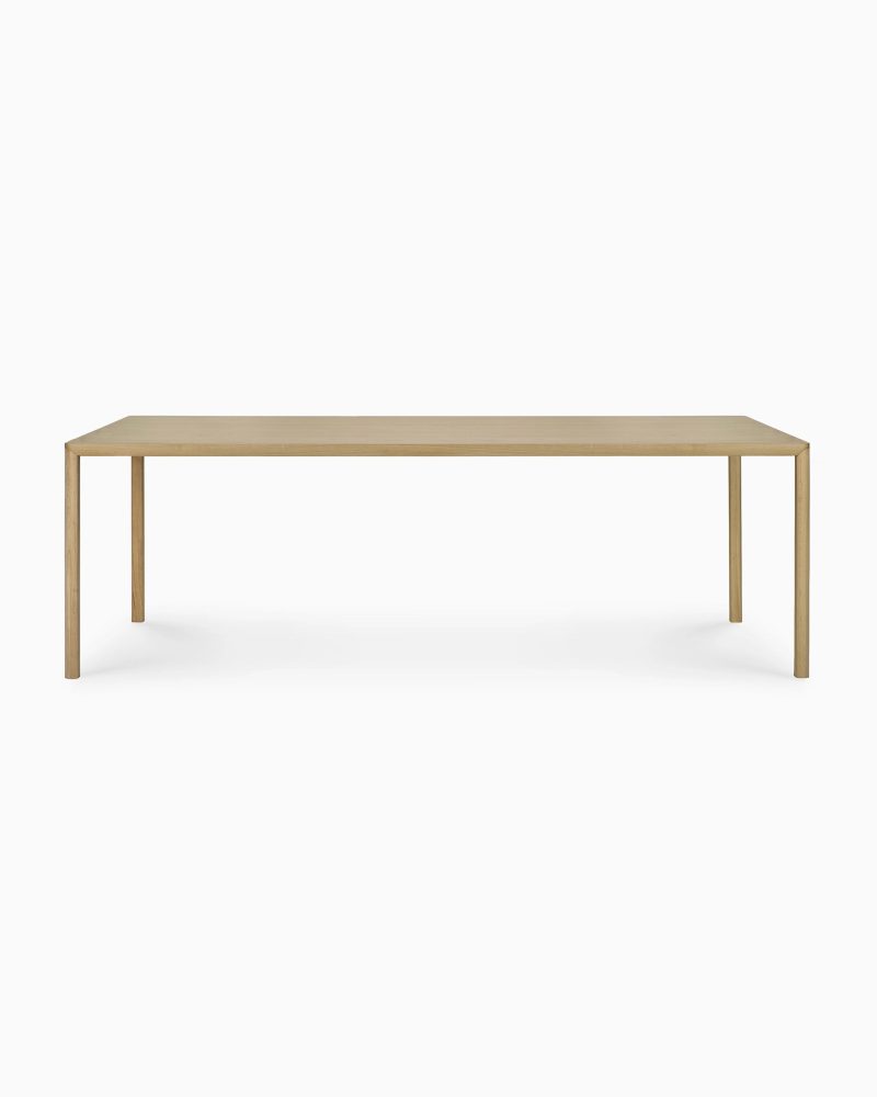 50261 Oak Air dining table front cut web