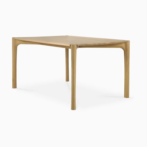 51325 Polished Imperfect dining table oak 140 side cut WEB