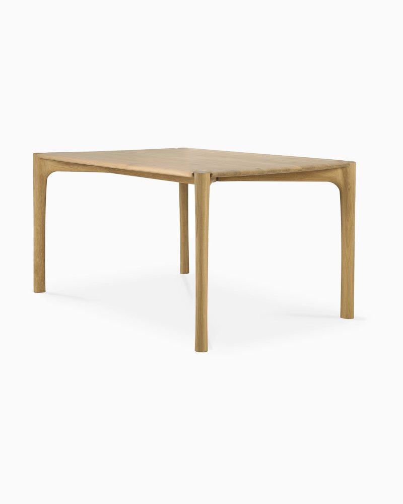 51325 Polished Imperfect dining table oak 140 side cut WEB