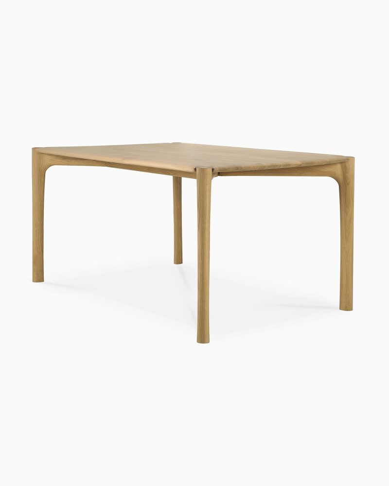 51326 Polished Imperfect dining table oak 160 side cut WEB