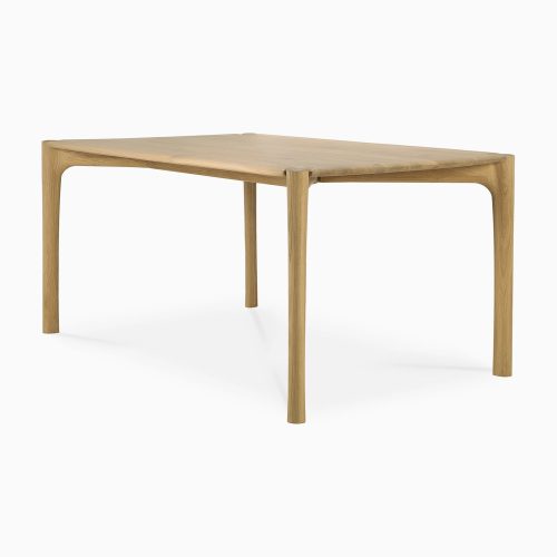 51327 PI dining table oak 180 side cut web