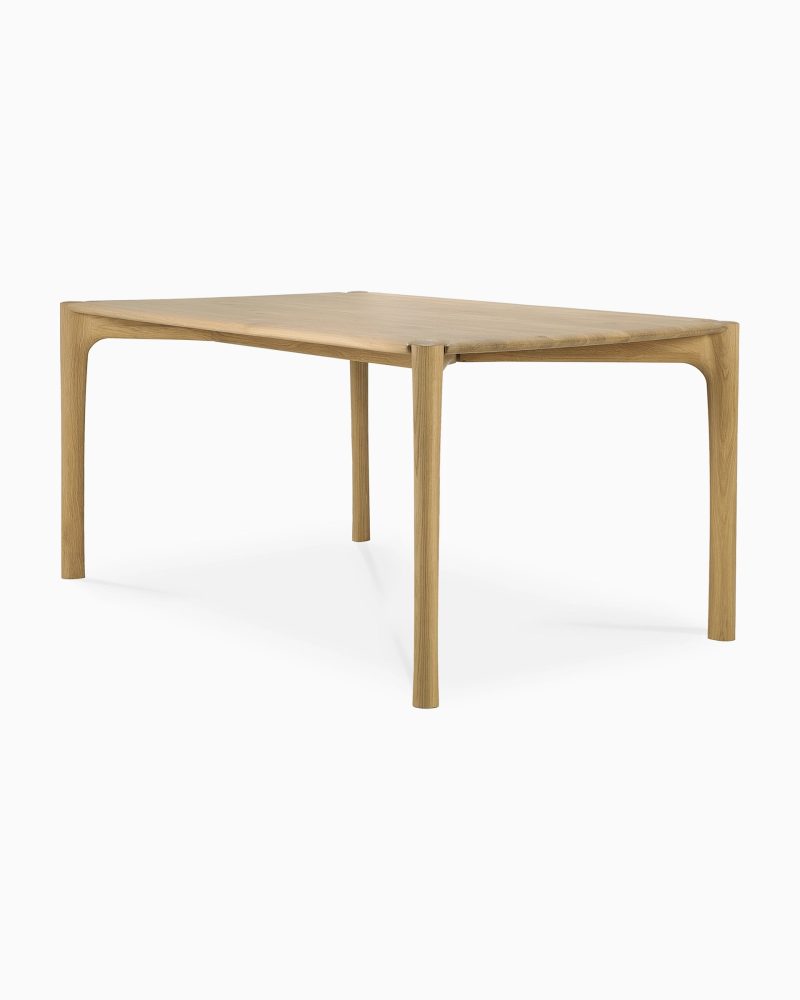 51327 PI dining table oak 180 side cut web