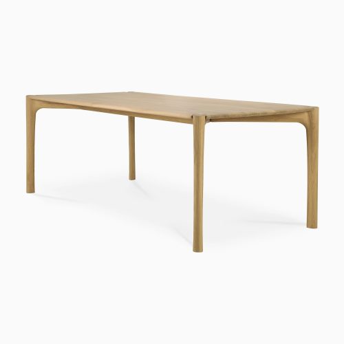 51329 PI dining table oak 220 side cut web