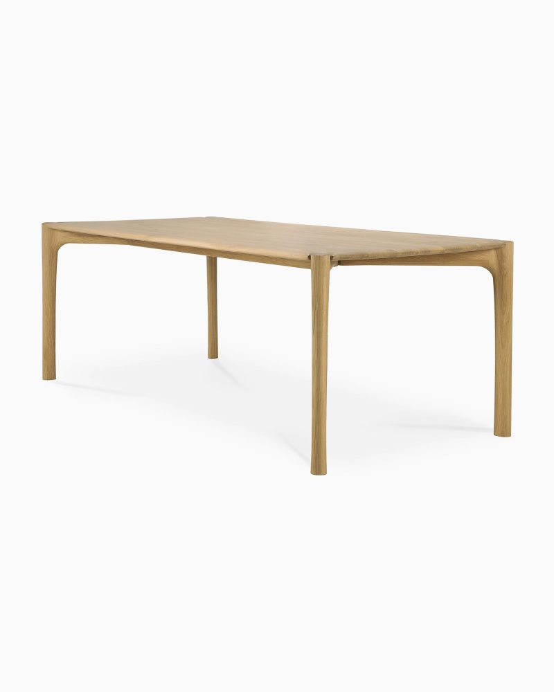 51329 PI dining table oak 220 side cut web