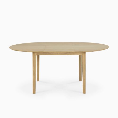 51527 Oak Bok round extendable dining table pos1 cut web