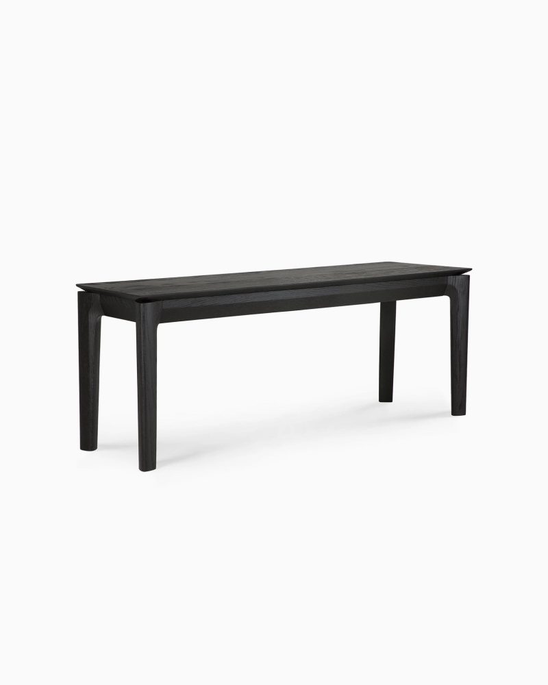 51536 Oak Bok black bench 146w side cut web