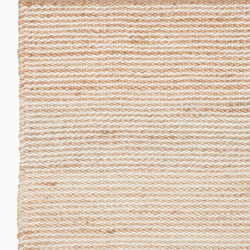 Armadillo Rugs Drift NaturalWhite Corner