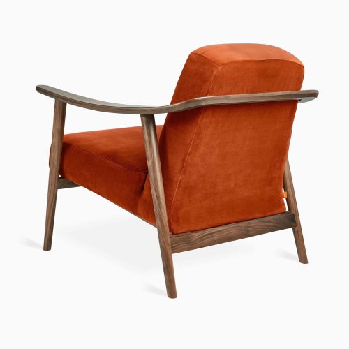 Baltic Chair Velvet Russet Walnut P04