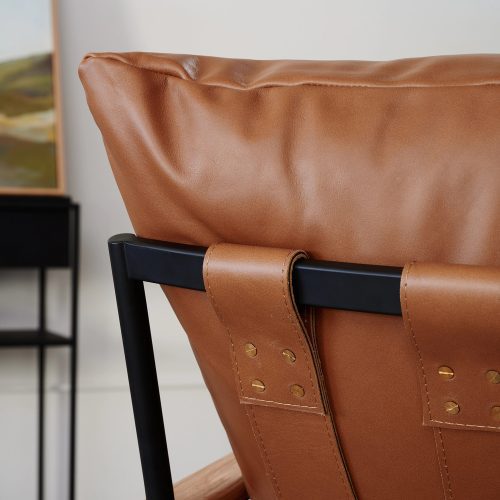 Vail Lounge Chair Saddle Leather 3