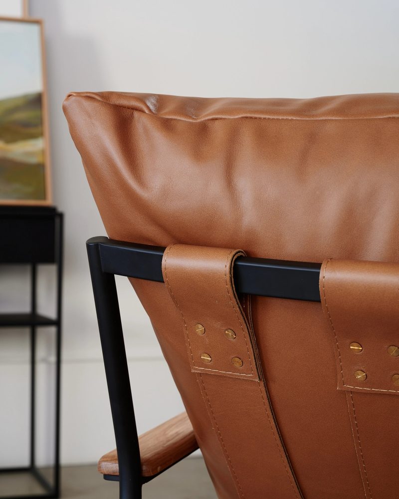 Vail Lounge Chair Saddle Leather 3