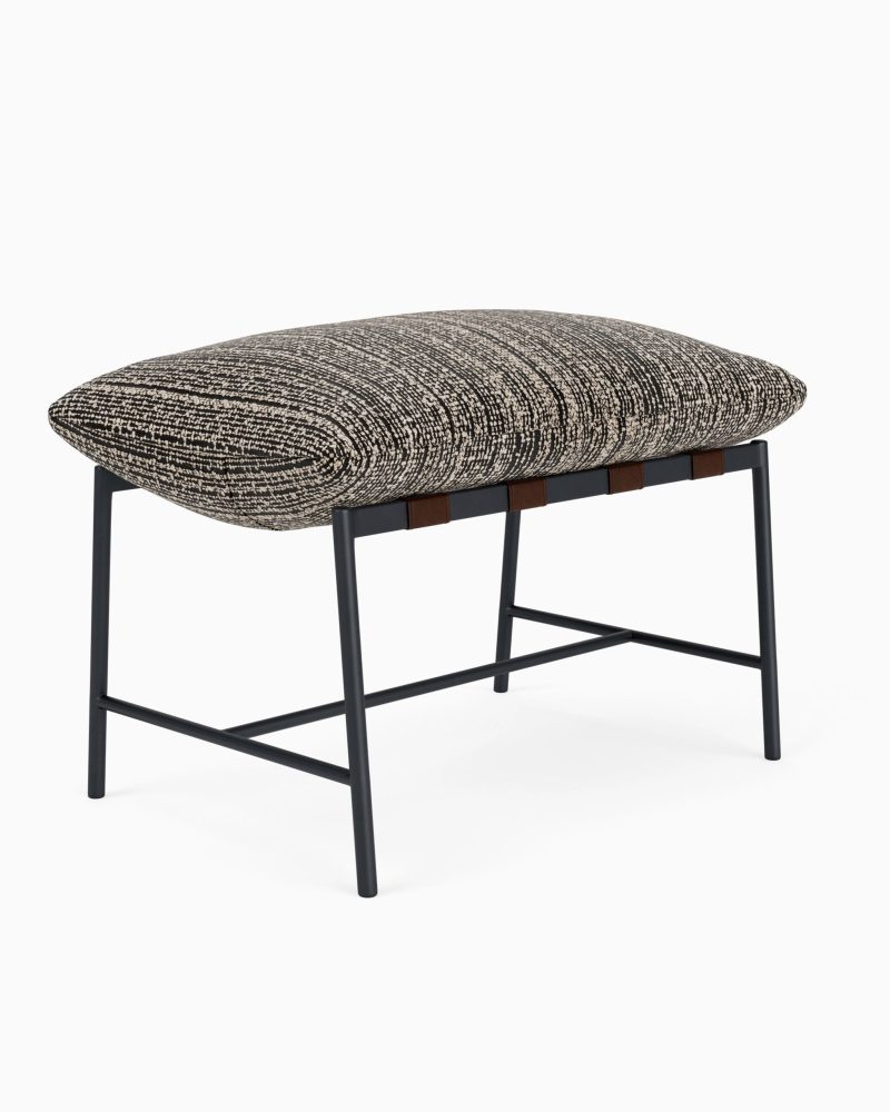 Vail Ottoman Espresso Boucle 2