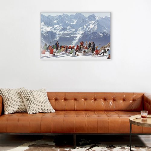 lounging in verbier 36x24 1