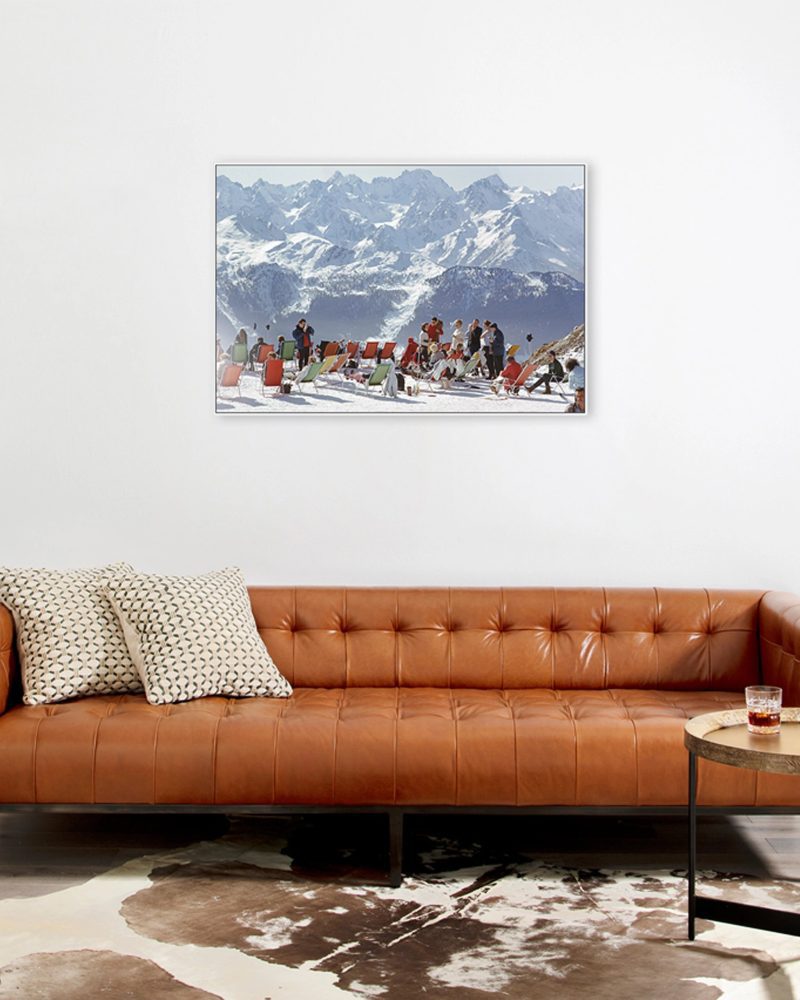 lounging in verbier 36x24 1