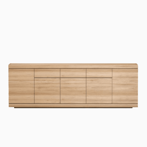 Natural Oak / Five Door/Three Drawers