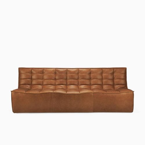 Saddle Leather / Three Seater