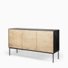 Natural & Black Oak / Three Door (59.5")