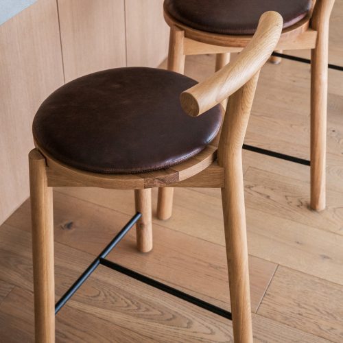 range stools maple leather 7