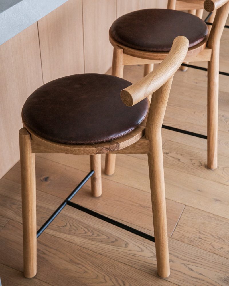 range stools maple leather 7