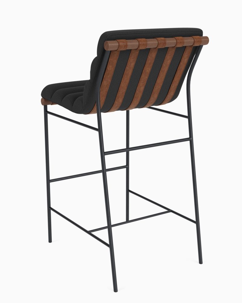 vail bar stool charcoal boucle wal 4